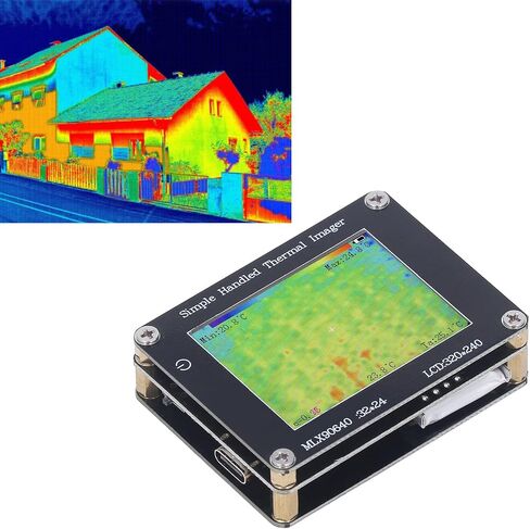 Thermal Imager, 240 x 320 IR Infrared Thermal Imaging Camera Pocket Thermal Imager with Charging Cable and Lens Wiping Cloth Thermal Imager Camera in Saudi Arabia