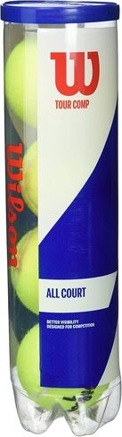 WILSON Sporting Goods Tour Comp Tennis Ball - 4 Ball Can Yellow (WRT102600) in Saudi Arabia