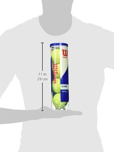 WILSON Sporting Goods Tour Comp Tennis Ball - 4 Ball Can Yellow (WRT102600) in Saudi Arabia