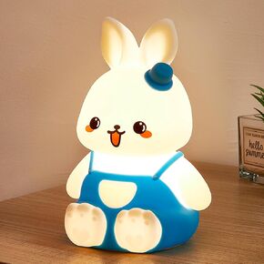 Night Light for Kids Bunny Lamp,Cute Night Light for Girls,Rechargeable Baby Nursery Night Light Toddler Nightlight for Bedroom, Cute Gifts Animal Bunny Kids Lamp Kawaii Room Decor