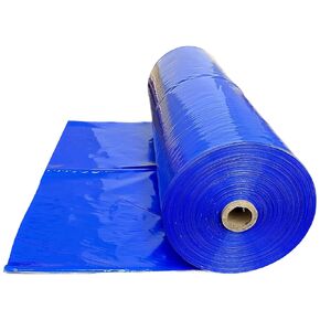 FPS - Polyethylene Plastic Shrink Wrap - 7 mil – Boat Shrink Film for use with Heat Gun, Industrial Shrink Wrap, Plastic Sheeting for Protection and Storage, Boat Shrink Wrap (Blue, 20' x 40')