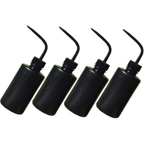 4-Pack Squeeze Bottles for Eyelash Extensions & Lab Use - Squirt & Rinse Bottles for Succulents - Distilled Water & Liquid - Compact and Easy-to-Clean Plastic Wash