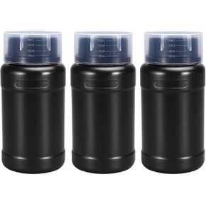 33.8 oz Plastic Reagent Bottle, Laboratory Grade High-Density Polyethylene Bottle, Wide Mouth with Screw Cap, Plastic Sample Bottles for Classrooms or Storage at Home (2Pcs)