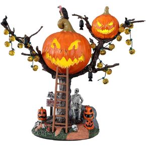 Lemax Spooky Town Pumpkin Tree House Battery Operated # 14856