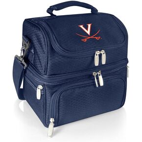 NCAA Virginia Cavaliers Pranzo Lunch Bag - Insulated Lunch Box with Picnic Set - Lunch Cooler Bag