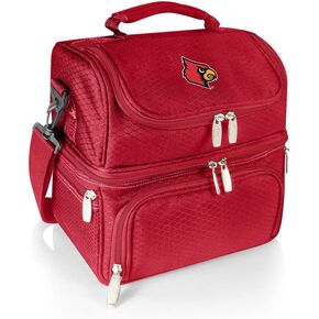 NCAA Louisville Cardinals Pranzo Lunch Bag - Insulated Lunch Box with Picnic Set - Lunch Cooler Bag