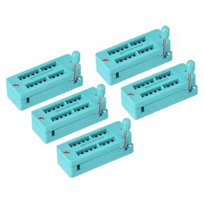 PATIKIL Universal IC Test ZIF Socket 18 Pin 3.0mm Pitch for Microcontroller, Chip, Breadboard, Program IC's, 5 Pack