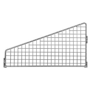 FSE Quantum 1006DHB Partition Wall Divider, Angled, 10"W x 6"H, Chrome Plated Finish