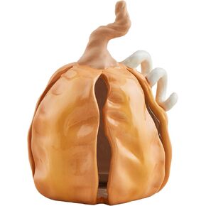 Mud Pie Medium Ceramic Pumpkin Table SITTERS, Orange