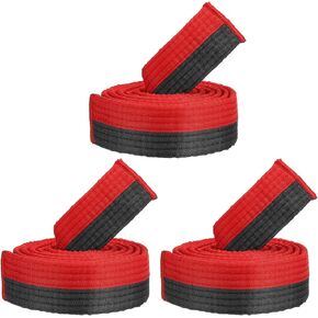 PATIKIL Taekwondo Color Ranking Belts, Polyester Martial Arts Judo Karate Belt for Coach Teaching Practice