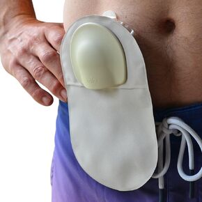 Stoma Guard Security Shield | Compatible With Ostomy Bags, Colostomy Bag Covers for women and men | 60 Single-Use Stickers Included