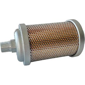 M07 Air Compressor Muffler 3/4" NPT Air Exhaust Muffler Silencer for Compressor Dryer Compressed Air Equipment and Systems, Single Chamber 145 PSI, Replacement Part