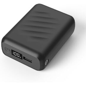 FERNIDA 7.4V DC Portable Charger 10000mAh Power Bank Battery Pack for Heated Clothes Heated Pants Heated Vest, Dual Output 5V USB Included