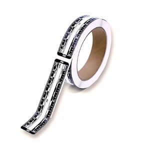 Ruler – Adhesive Backed Decal on a Roll – Fractional/Metric – 4 Inch (10 Centimeter) Long – Left to Right – 200 per Roll – Black