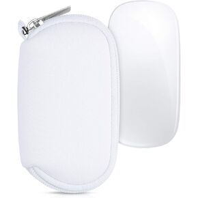 kwmobile Neoprene Case Compatible with Apple Magic Mouse 1/2 - Case for Mouse Soft Pouch Carry Bag - Dark Blue