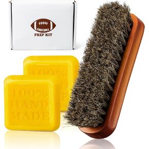 R HORSE 4Pcs Football Prep Kit - Brush and Wax Kit for Leather Football, Football Conditioning Kit Training Equipment for Enhanced Football Grip, Game Football Prep Kit for Youth Adult Football Lover