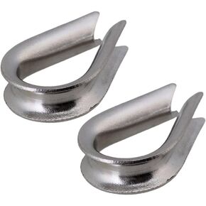 6pcs 1/2 inch M12 / 12 mm Wire Rope Thimble 304 Stainless Steel
