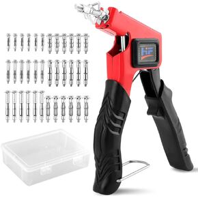 36PCS Molly Bolts for Drywall Plaster Walls, Heavy Duty Hollow Wall Anchors with Setting Tool, Metal Wall Anchors and Screws Kit for Drywall Hollow Wall Plaster Walls, 6 Sizes