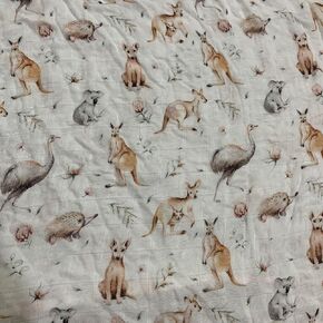 بطانية قماط موسلين، 100% فيسكوز مصنوعة من بطانيات قماط الخيزران موسلين للأولاد والبنات، قماط استقبال الأطفال، بطانية تلقي للجنسين هدايا حديثي الولادة (أوراق الأوكالبتوس) in Kuwait