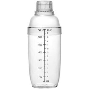 Leadigol Plastic Cocktail Drink Mixer 24 oz Milk Tea Mixer PC Easy To Clean With Scale Transparent Mixer Cup Drink Mixer Hand Drink MixerCup