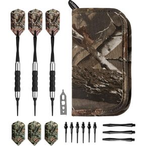 Viper by GLD Products Realtree Camouflage 16 Gram Soft Tip Darts & Casemaster Deluxe Realtree Dart Case, Black