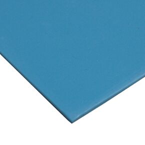Small Parts 36-005U-062-036-024 Silicone Sheet, 50A Durometer, Smooth Finish, No Backing, 0.062" Thickness, 36" Width, 24" Length, Blue