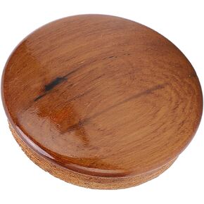 Teak Marine Steering Wheel Center 63.5mm/2.5in, Gloss Finish, for Yachts Boats with Wide Application