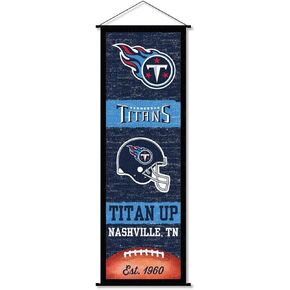 Tennessee Titans Banner and Scroll Sign