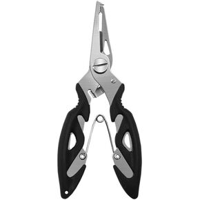 كماشة الصيد للمياه المالحة المصنوعة من الفولاذ المقاوم للصدأ ومزيل الخطاف المضفر لقص الخطوط المقسمة وإكسسوارات العتاد كماشة حلقية مقسمة لطُعم الصيد شديدة التحمل صغيرة مقاومة للمياه المالحة in Kuwait