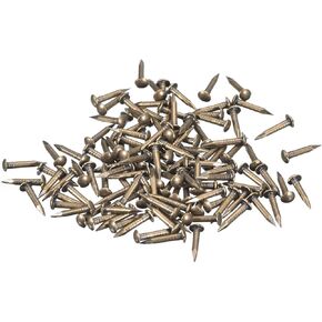 uxcell 250 Pcs Small Tiny Nails 1.2mmx12mm(DxL) Tiny Brass Nails Hardware Nails Small Nail for Wooden DIY Decorative Boxes Household Accessories, Bronze Tone