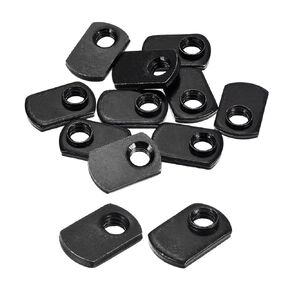 uxcell Slide in T-Nut with Offset Thread, 25Pcs 5/16"-18 Carbon Steel Zinc-Plating Nuts for T Track Extrusions
