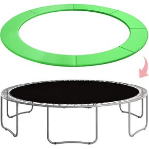 Trampoline Replacement Safety Pad, 8/10/12/13/14/15/16ft Trampoline Spring Cover Protection Pad, Waterproof, UV-Resistant Thickened Round Frame Pad for trampoline, No Hole for Pole