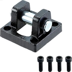 Pneumatic Air Cylinder SC32 Foot Flange, Mounting Bracket Rear Mount Parts CB-32 with 4 Screws