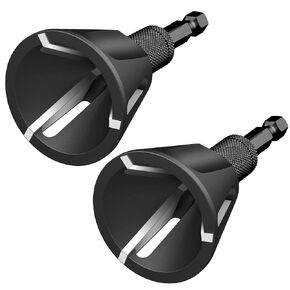 High Strength & Hardness Deburring External Chamfer Tool, with YG8 Carbide Blade, Bolt Thread Repair Tool, Deburring Drill Bit for Repairing Damaged Bolts, Remove Burr Tools((5-25mm/2pc))