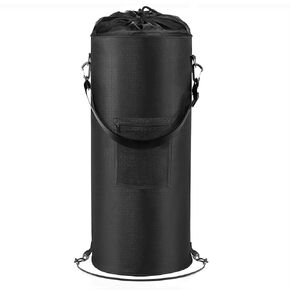 Boat Trash Can 1200D 100% Odor & Leak Resistant Boat Trash Bag with 6 Clips and Side Pockets Bag Reusable Boat Garbage Can Pontoon Boat Accessories Compatible with 10-13 Gal Garbage