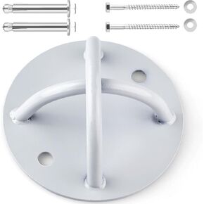 Wall and Ceiling Mount Bracket for Suspension Straps, Gymnastic Rings, Yoga Swings & Hammock Resistance Band Battle Rope