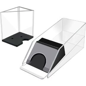 SEETOOOGAMES Blackjack Shoe Discard Tray - Poker Cards Dealing Shoe with Discard Holder - Clear Acrylic Card Dispenser Casino Blackjack Game Accessories