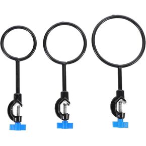 3Pcs Laboratory Stands Support Set, Iron Stand Ring Laboratory Bottle Holder, Heated Suit Screw Cap Covers Rings for Laboratory Support Rings Bracket Clip To Open