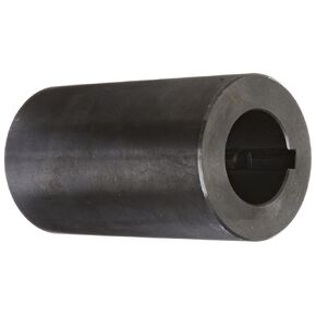 RC-125-KW Black Oxide Plated Mild Steel Rigid Coupling, 1-1/4" Bore, 2-1/4" Outside Diameter, 4" Length, 3/8"-16 x 1/2" Set Screw