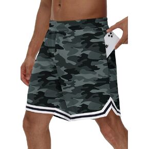 JWM Men's 7" Gym Workout Tennis Shorts - Quick Dry Lightweight Athletic Shorts for Running Basketball with Zipper Pockets