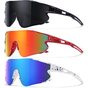 Kids Baseball Sunglasses for Boys Girls Youth Softball Cycling Sports Sunglasses UV400 Protection Age 5-12 in Kuwait