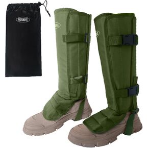 Snake Gaiters with Adjustable Foot Strap, 1000D Oxford Snake Chaps Snake Guards, All-Round Protective Gaiters for Men, Perfect for Outdoor Working, Hunting, Hiking and Fishing