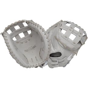 Easton | Professional Collection Fastpitch Softball Catcher's Mitt | Right Hand Throw | 34" - Modified Pro H-Web | Grey