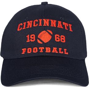 Football Fans Embroidered Hat for Men Women Sport Fans Classic US Cities Adjustable Baseball Cap