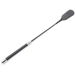 Horse Crop, Faux Leather Riding Crop With Anti-Slip Grip Gel Handle 13.8 inch/35cm (Black and Silver) in Kuwait