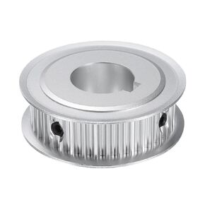 uxcell 5M-38T-1B Timing Belt Pulley 1" Bore, 38 Teeth Aluminum Alloy Synchronous Wheel with Keyway, Pitch 5mm Tooth for 15mm Width Belt