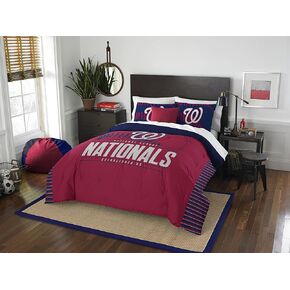 Officially Licensed MLB Full/Queen Grand Slam Comforter & Sham Bedding, Soft & Cozy, Washable, Throws & Bedding, 86" x 86"
