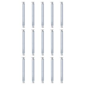 3/8" x 6" Flat Sleeve Anchors - 50Pack - Good for Concrete Dry Brick Block Walls - Carbon Steel - Silver