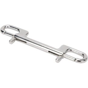 Stainless Steel Double Ended Bolt Snap Hook, Diving Double Ended Snap Clips Double Eye Bolt Snap Hooks Buckle Chain Diving Clips