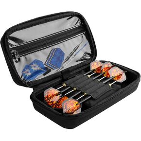 Xxerciz Dart Case for 6 Steel Tip and Soft Tip Darts, Hard EVA Darts Carrying Storage Bag Fits for Dart Tips, Shafts, Flights and Accessories (Box Only)